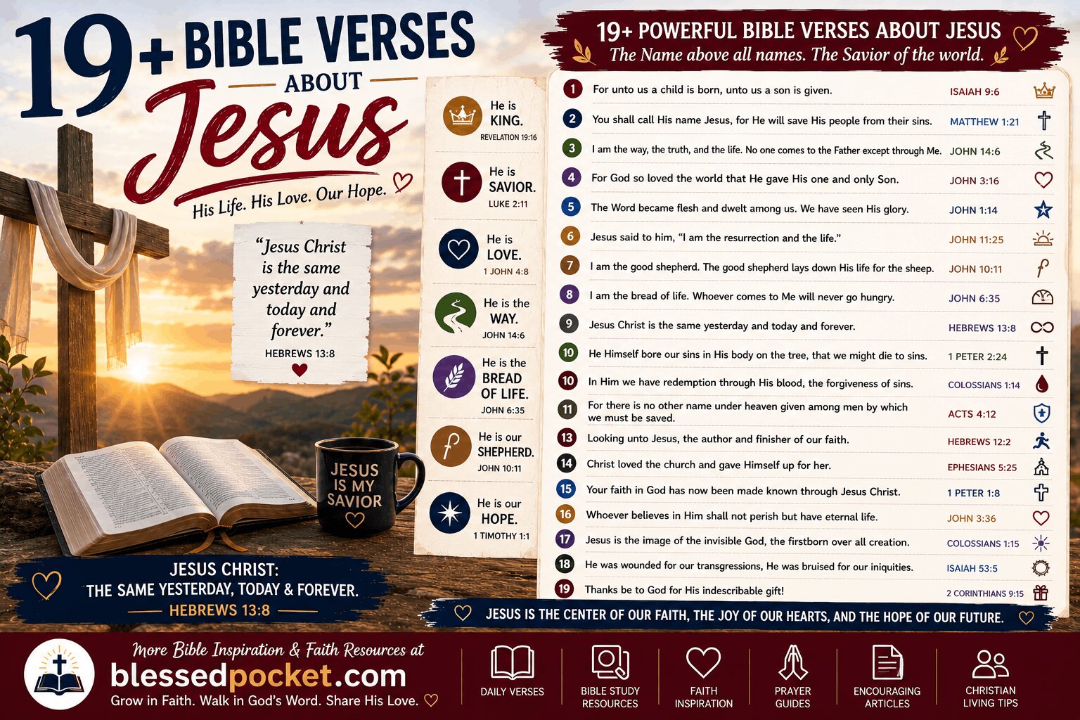 bible verses about Jesus