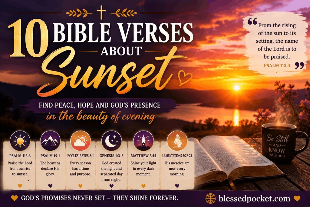 Bible Verses about Sunset