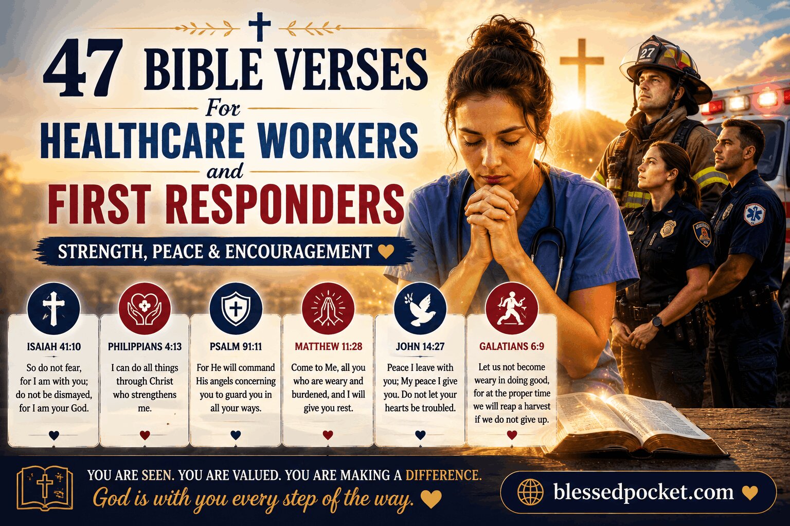 Bible verses for healthcare workers and first responders