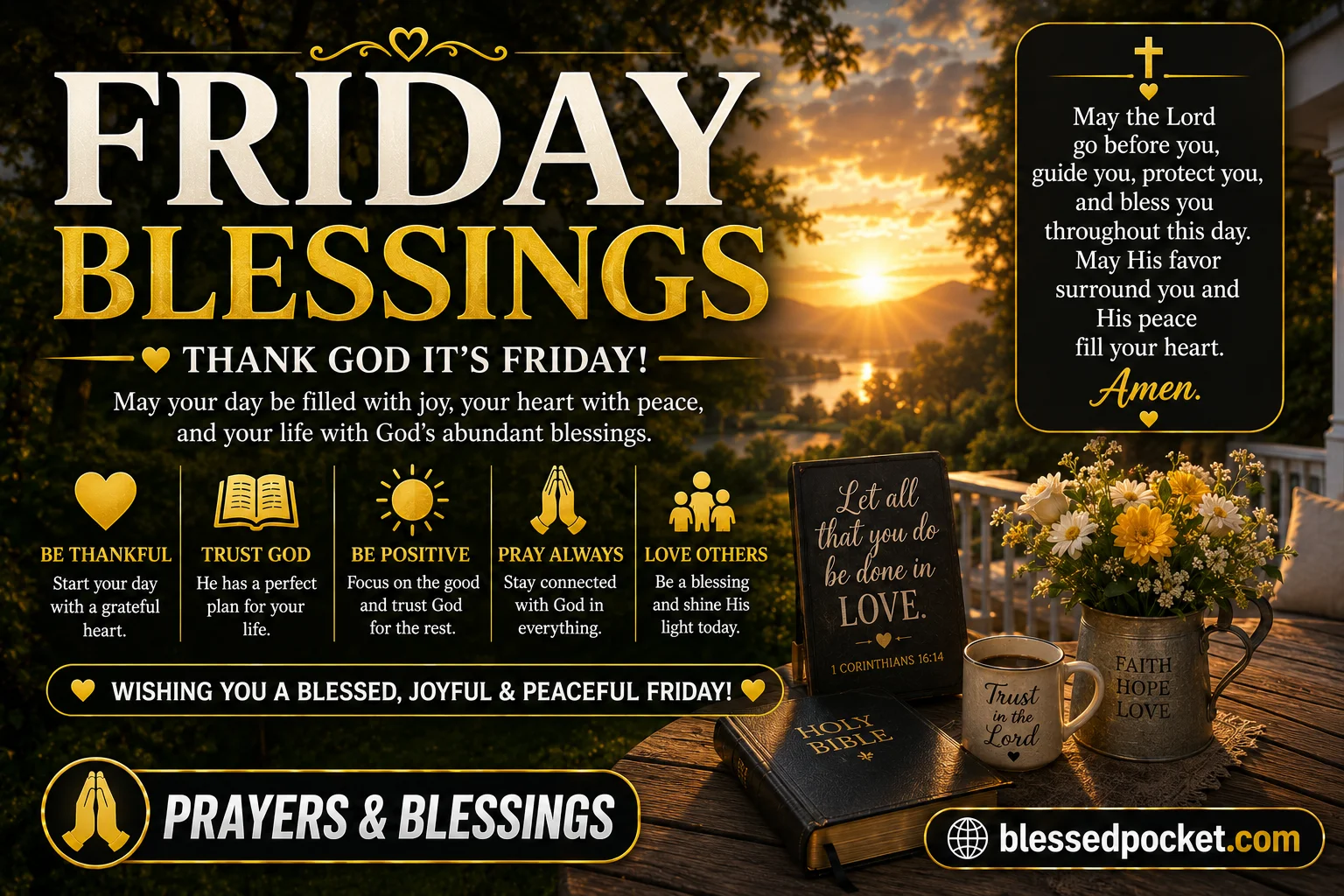 60 Beautiful Friday Blessings to Celebrate the End of the Week with Gratitude, Joy & Peace 🎉🙏