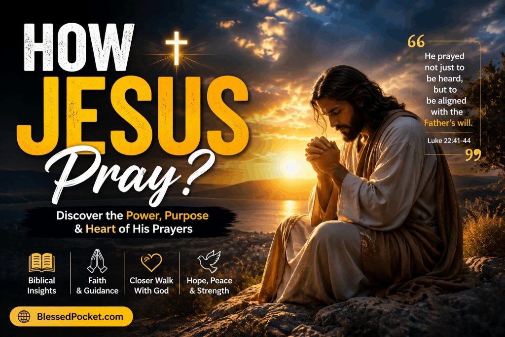 How did Jesus prayed