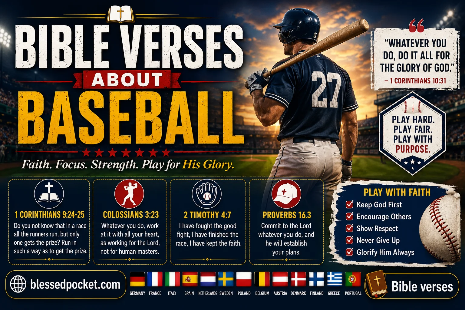 40 Inspiring Bible Verses About Baseball: Finding God’s Truth in America’s Pastime ⚾🙏