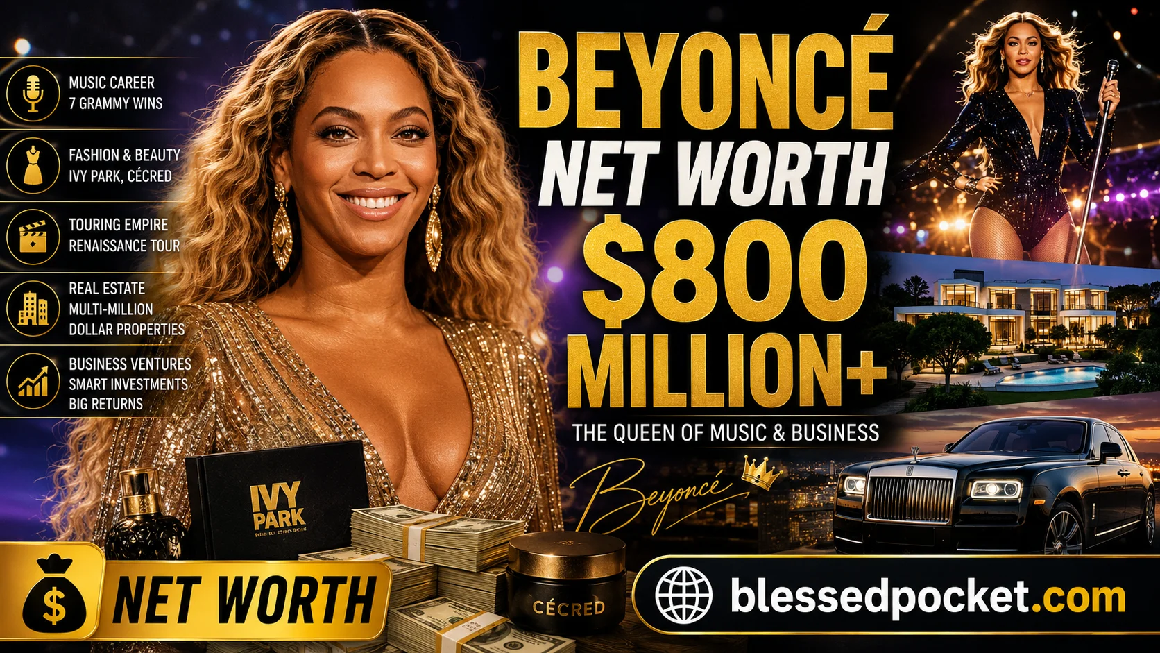 Beyoncé Net Worth 2026: The Complete Breakdown of Queen Bey’s Billion-Dollar Empire