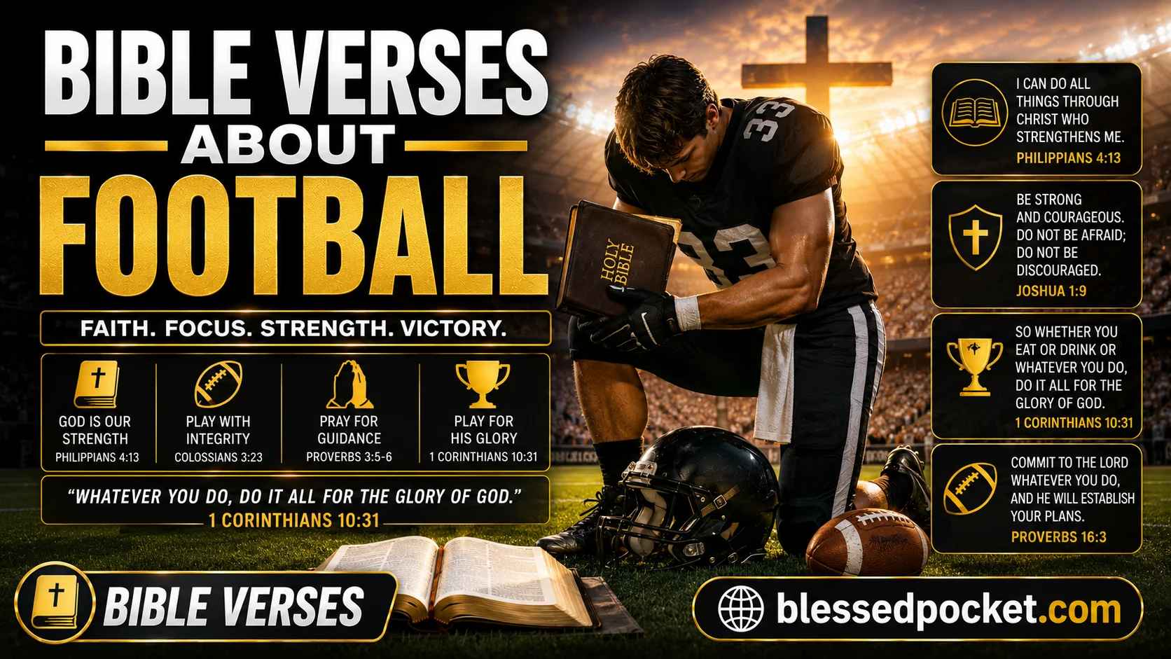 40 Powerful Bible Verses About Football: Finding God on the Gridiron 🏈🙏