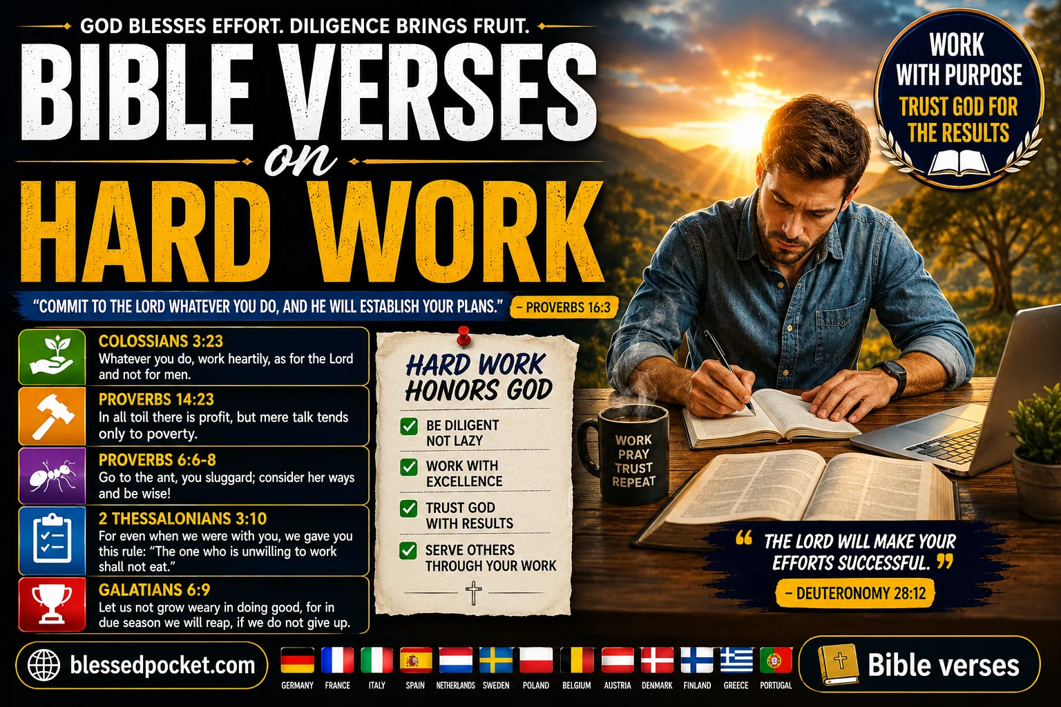 50 Powerful Bible Verses About Working Hard: Finding God’s Strength in Diligence & Purpose 💪🙏