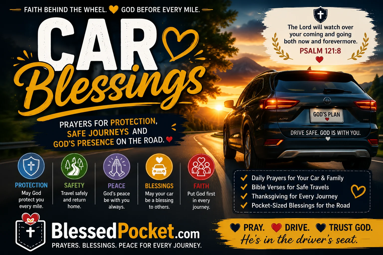 35 Powerful Car Blessings for Protection, Safety & Peace on Every Journey 🚗🙏