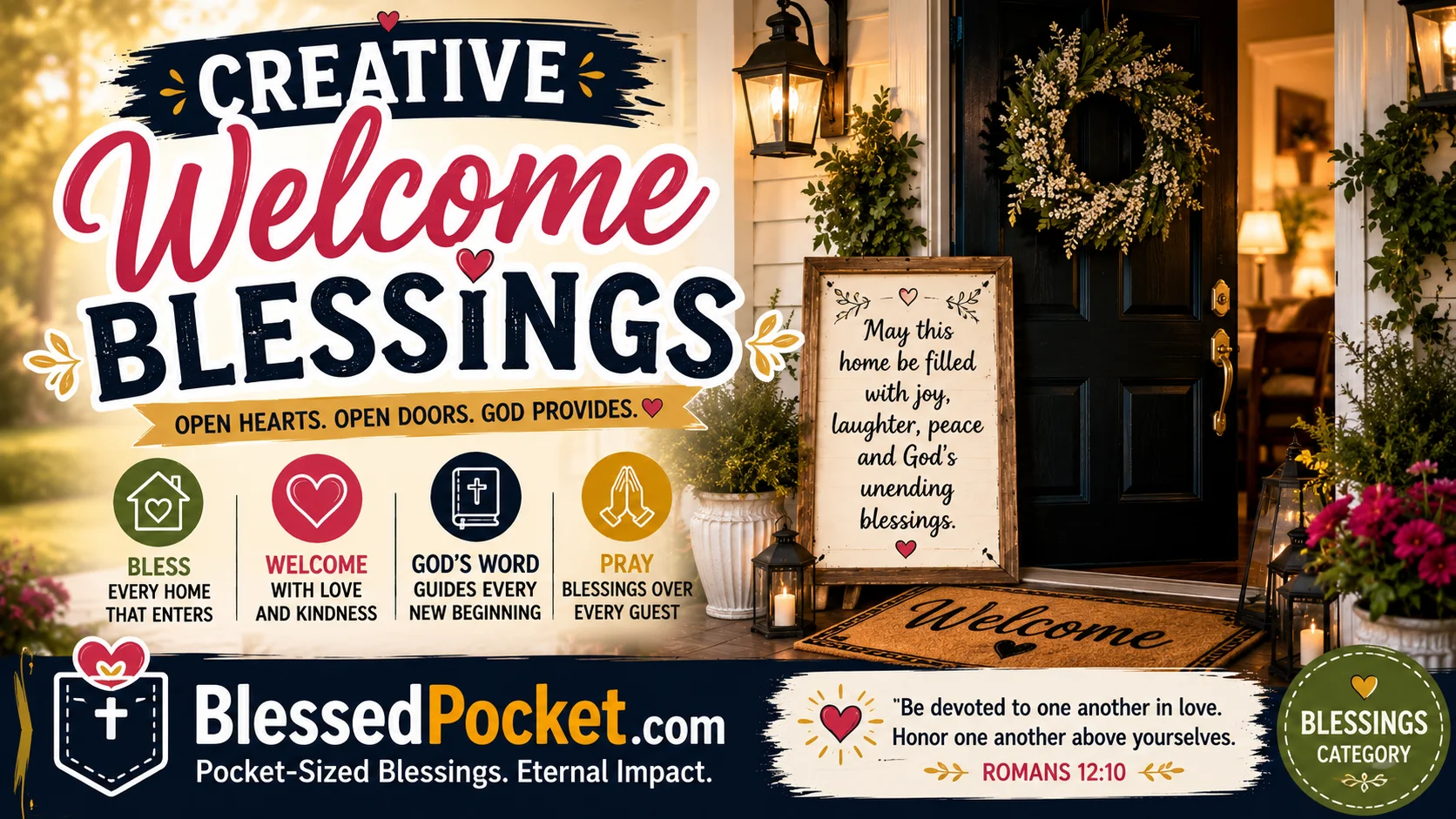 40 Heartfelt Creative Welcome Blessings for Churches, Homes & Gatherings 🏠🙏
