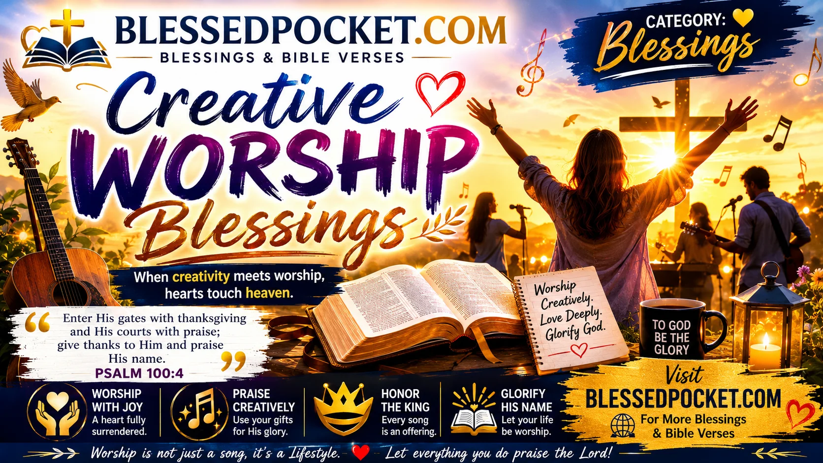 40 Inspiring Creative Worship Blessings to Deepen Your Connection with God 🎨🙏