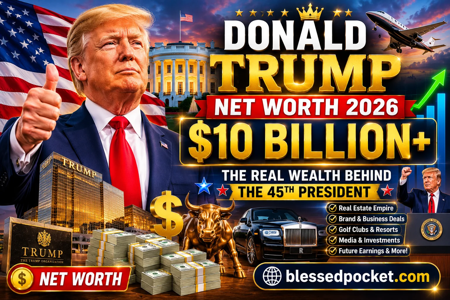 Donald Trump Net Worth 2026: The Complete Breakdown of the President’s Fortune