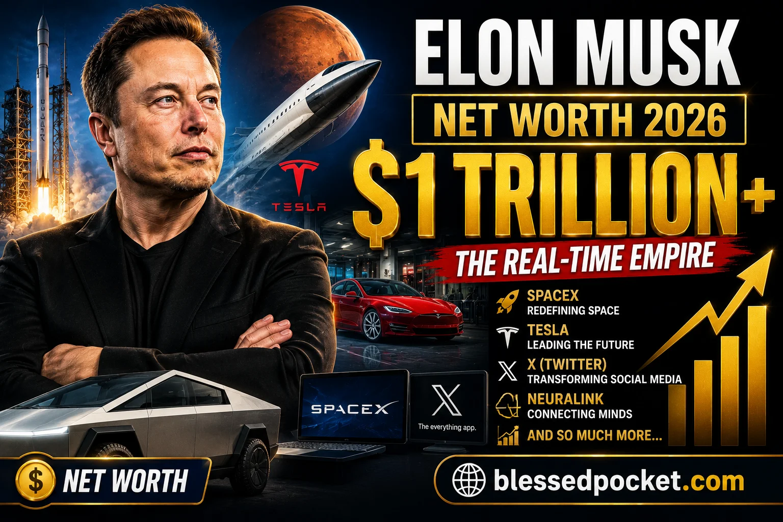Elon Musk Net Worth 2026: The Complete Journey from Millionaire to $1.1 Trillion