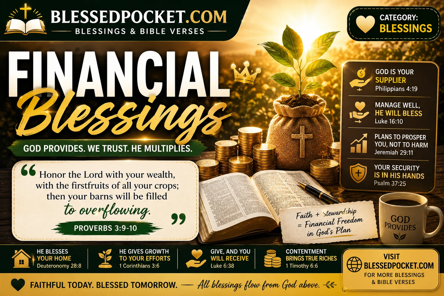 40 Powerful Financial Blessings for Prosperity, Provision & Peace 💰🙏