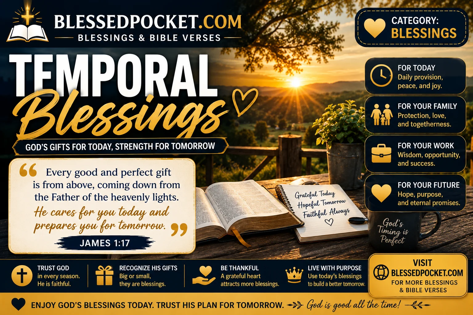 30 Meaningful Temporal Blessings to Appreciate God’s Daily Gifts in the Here and Now 🌅🙏
