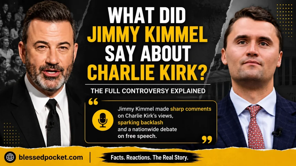 What did Jimmy Kimmel say about Charlie Kirk?